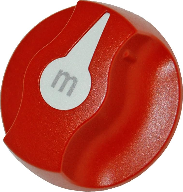 Blue Sea Systems 7901 m-Series Battery Switch Knob Replacement, Red