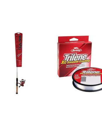 Ugly Stik Dock Runner Spinning Reel and Fishing Rod Combo & Berkley Trilene® XL®, Clear, 6lb | 2.7kg, 330yd | 301m Monofilament Fishing Line, Suitable for Freshwater Environments
