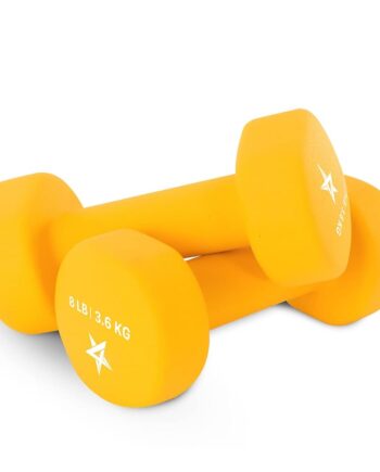 Yes4All Exercise amp Fitness pound Dumbbell Neoprene 8lbs Orange Pair, D-Light Orange-8lbs (pair), 8 lbs Pair US