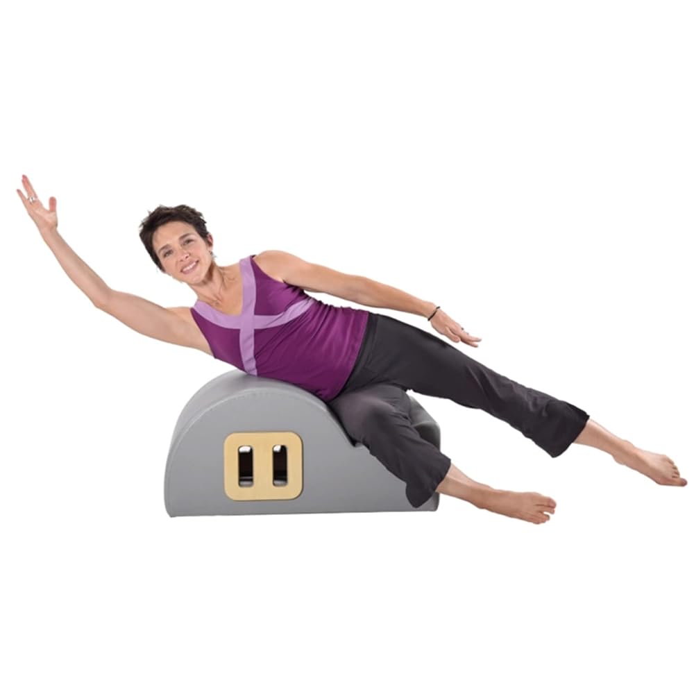 AeroPilates Precision Series Posture Corrector Barrel - Pilates Strength Workout Machine for Home Gym - Home Pilates Back Stretcher - Up to 300 lbs Weight Capacity