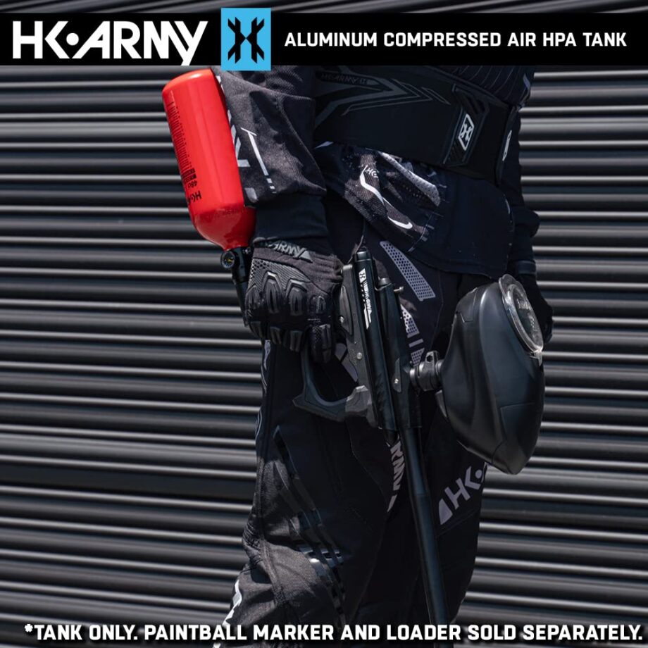 HK Army 48/3000 Aluminum Compressed Air HPA Paintball Tank - Red