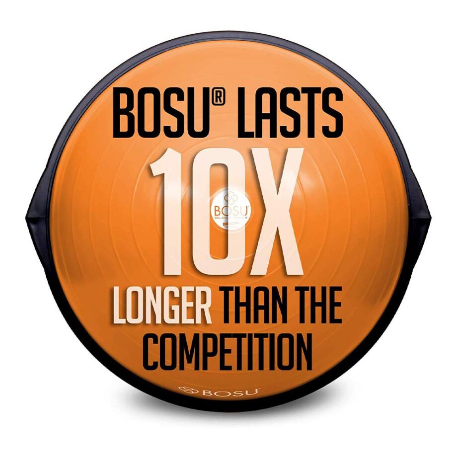 BOSU Balance Trainer, 65cm - Original Orange/Black (Gymnastics, 300lbs Capacity, Adult Age Range, Rubber Material)