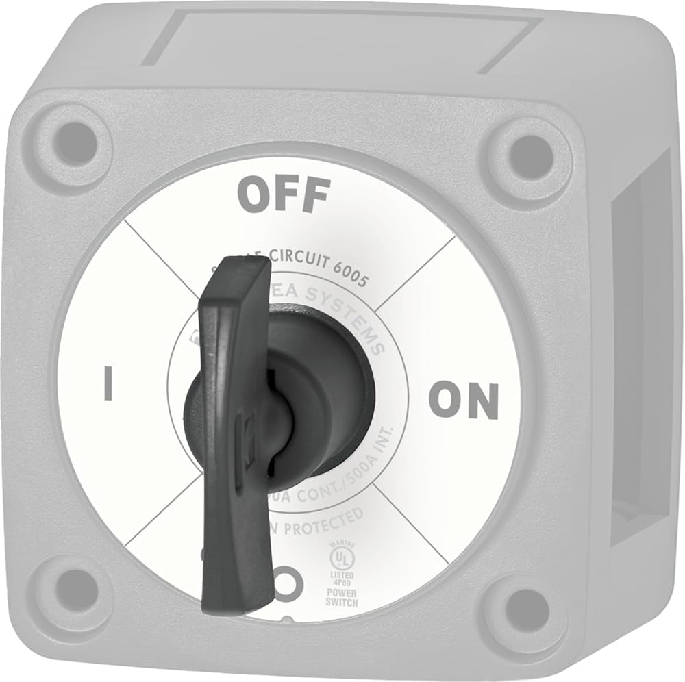 Blue Sea Systems 7900200 m-Series Battery Switch Key Replacement for 6005200, Black