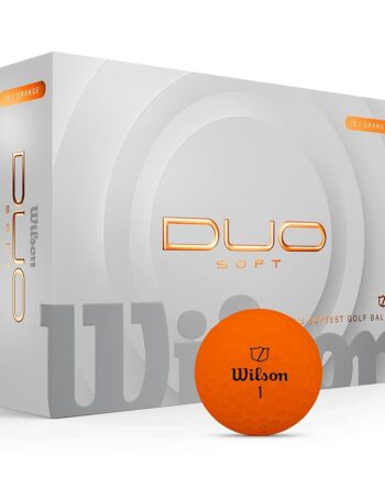 WILSON 2025 Duo Soft Golf Balls - Orange, 12 Balls