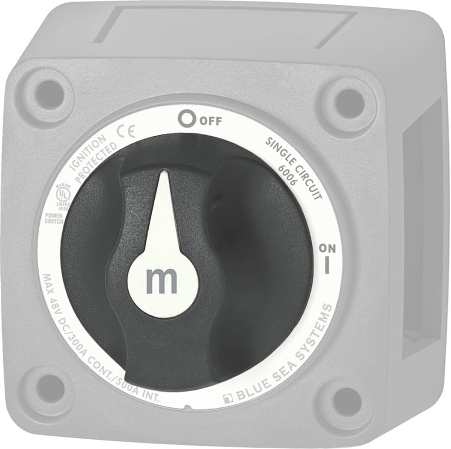Blue Sea Systems 7901200 m-Series Battery Switch Knob Replacement, Black