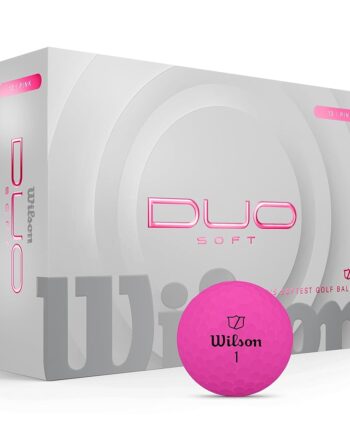WILSON 2025 Duo Soft Golf Balls - Pink, 12 Balls