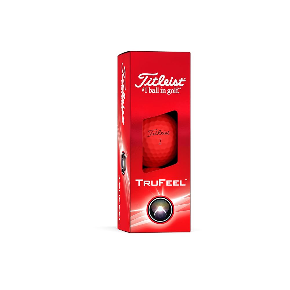 Titleist TruFeel Golf Balls, Matte Red (One Dozen)