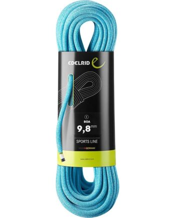 EDELRID Boa 9.8mm Dynamic Climbing Rope - Blue 60m