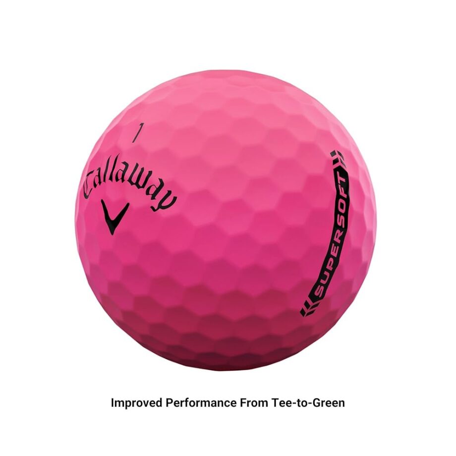 Callaway Golf Supersoft Golf Balls (2023 Version, Pink)