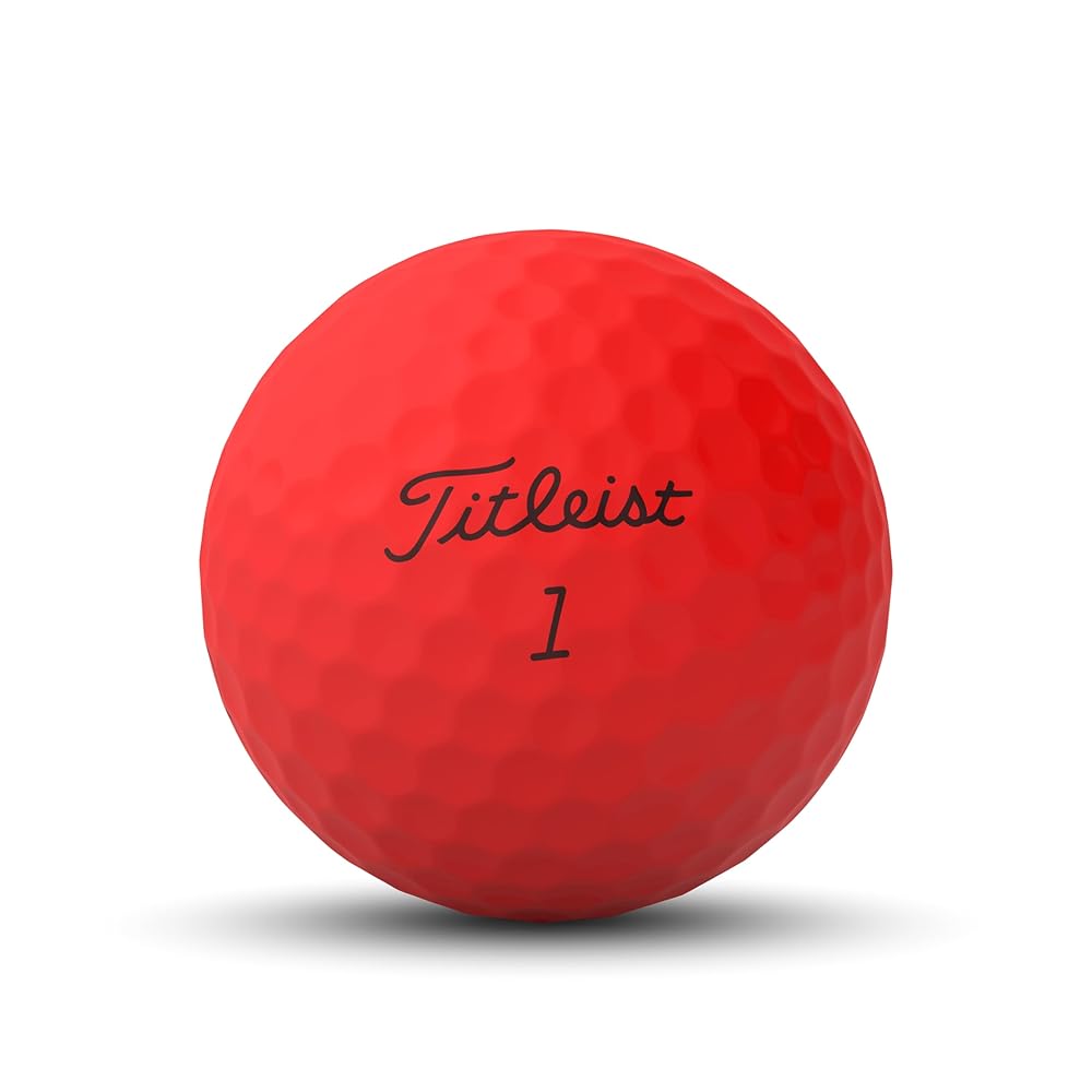 Titleist TruFeel Golf Balls, Matte Red (One Dozen)