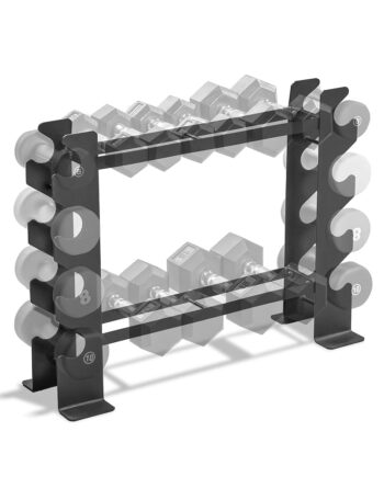 Marcy Compact Dumbbell Rack Free Weight Stand for Home Gym DBR-56 , Black, 20.50 x 8.50 x 27.00 inches