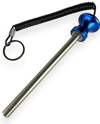 TreadLife Fitness Universal Weight Stack Pin for Commercial Gym or Home Gym | Heavy Duty Magnetic 3/8" Diameter Extra Long 5.5" Pin Insert | Health Club Grade Steel | Blue