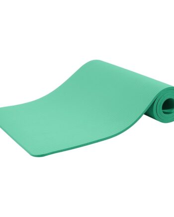 Quality Exercise Yoga Mat, 1/2-Inch Thick High-Density Foam for Full-body workout, Anti-Tear and non-slip Surface, Includes Carry Strap for Home & Studio Workouts, Aqua