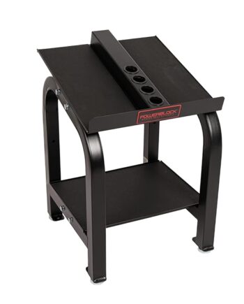 PowerBlock Home Rack Stand, Dumbbell Rack & Weight Rack With Tray, Supports Dumbbells up to 100 lbs, Durable Steel Construction, Home Gym Strength Training, Innovative Workout Equipment