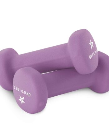 Yes4All Exercise amp Fitness Ibs Yes4All Non Slip Hexagon 2lbs Neoprene Dumbbell Set for Muscle Toning Stren, A-Purple-2 lbs , 2 Pair US