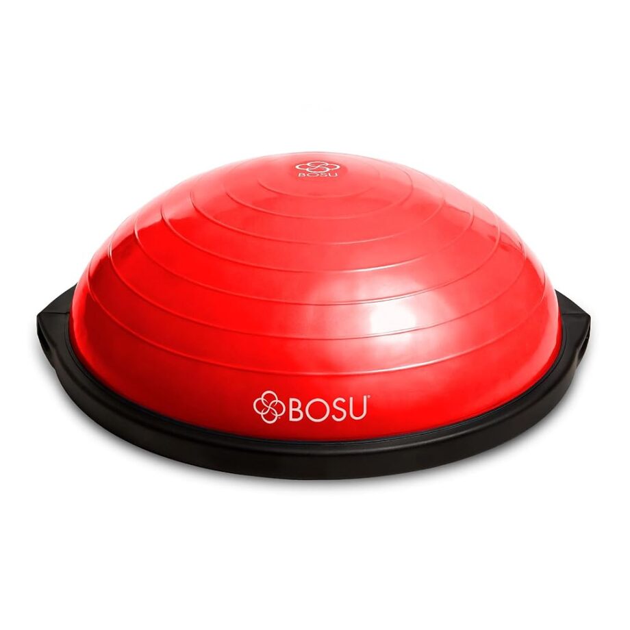 Bosu Pro Balance Board Strength Trainer Ball, Equipment for Home Gym, 26 Inch, Red