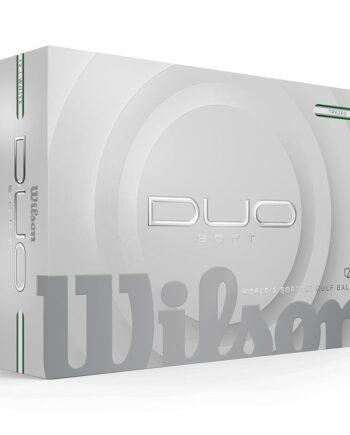 Wilson 2025 Duo Soft TRK360 Golf Balls - Green/Silver Stripe, 12 Balls