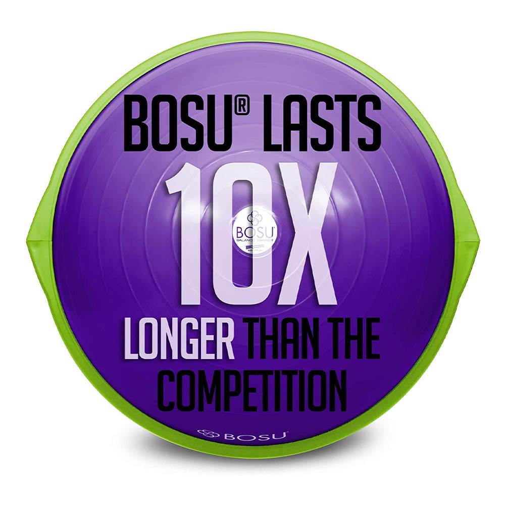 Bosu 72-10850 Home Gym Equipment The Original Balance Trainer 65 cm Diameter, Purple and Green