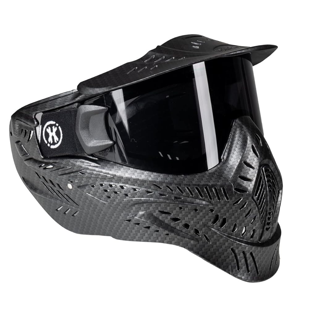 HK Army HSTL Goggle Paintball Airsoft Mask with Anti Fog Thermal Lens (Carbon Fiber/Smoke Lens)