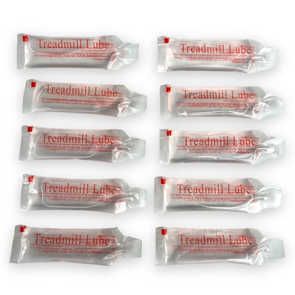 Treadmill Lubricant for Belt - 100% Silicone Treadmill Lube, Easy to Apply, Formulated for All ICON Treadmills - 0.5 oz (10 Pack)