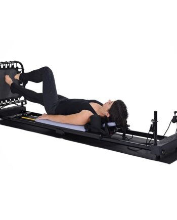 AeroPilates Reformer 4420 Plus Floor Mat - Pilates Reformer Workout Machine for Home Gym - Cardio Fitness Rebounder - Foldable - 300 lbs Weight Capacity