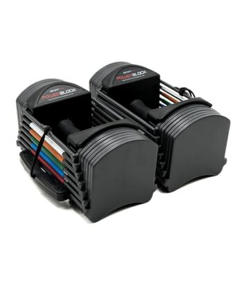 PowerBlock Sport 24 Adjustable Dumbbells, Sold in Pairs, 3-24 lb. Dumbbells, Durable Steel Build, Innovative At Home Workout Equipment, All-in-One Exercise Dumbbells, Strength Training Grey
