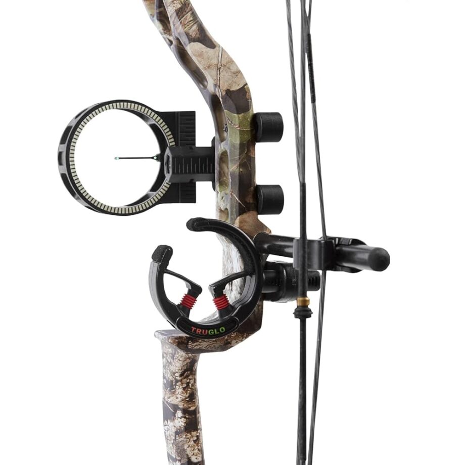 Diamond Archery Youth Atomic Bow - Fully Adjustable Equipped Durable Compound Bow | 6-29 LBS Draw Weight | 12"-24" Draw Length | 191 FPS, Left Hand, Mossy Oak Breakup Country