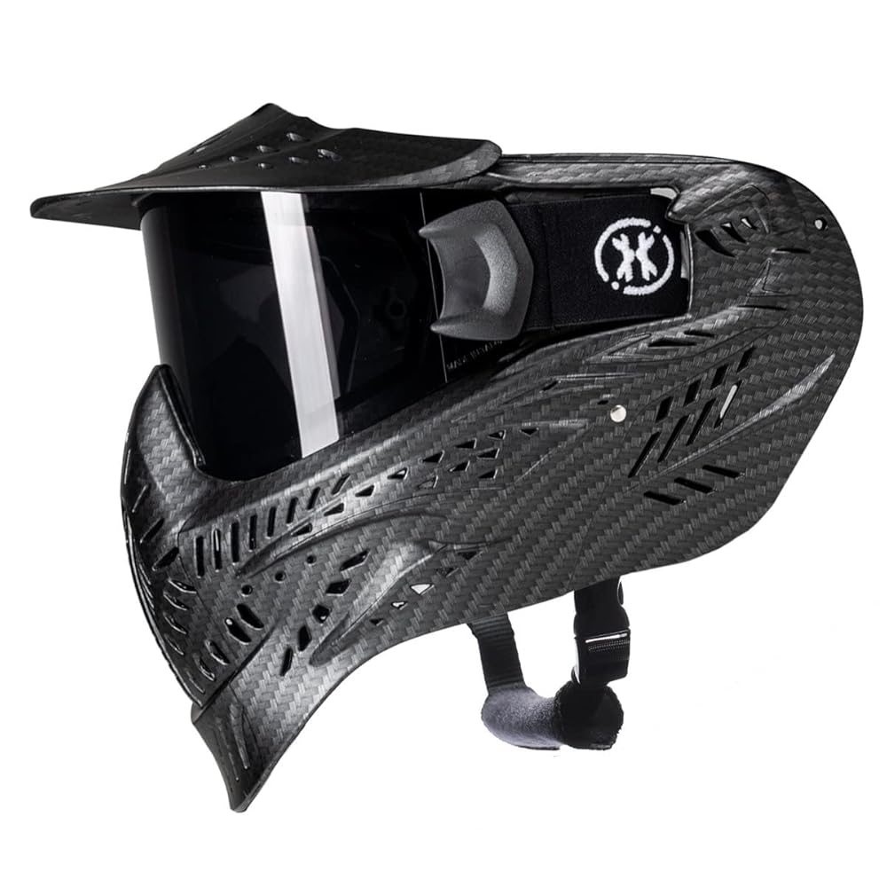 HK Army HSTL Goggle Paintball Airsoft Mask with Anti Fog Thermal Lens (Carbon Fiber/Smoke Lens)