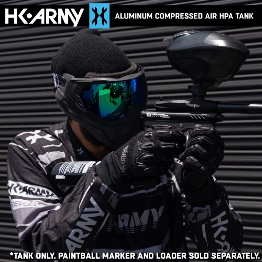 HK Army 48ci/3000psi Compressed Air HPA Paintball Tank Air System w/Regulator - Black