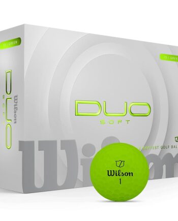 WILSON 2025 Duo Soft Golf Balls - Green, 12 Balls