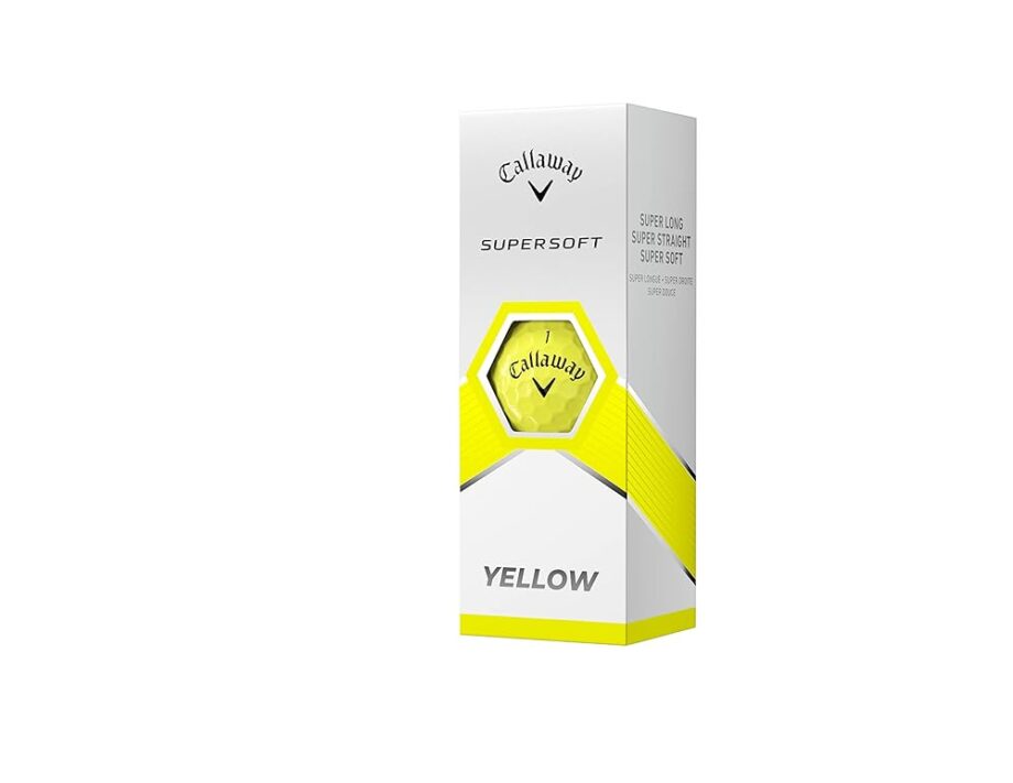 Callaway Golf Supersoft Golf Balls (2023 Version, Yellow)
