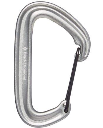 BLACK DIAMOND Litewire Carabiner for Rock Climbing, Gray