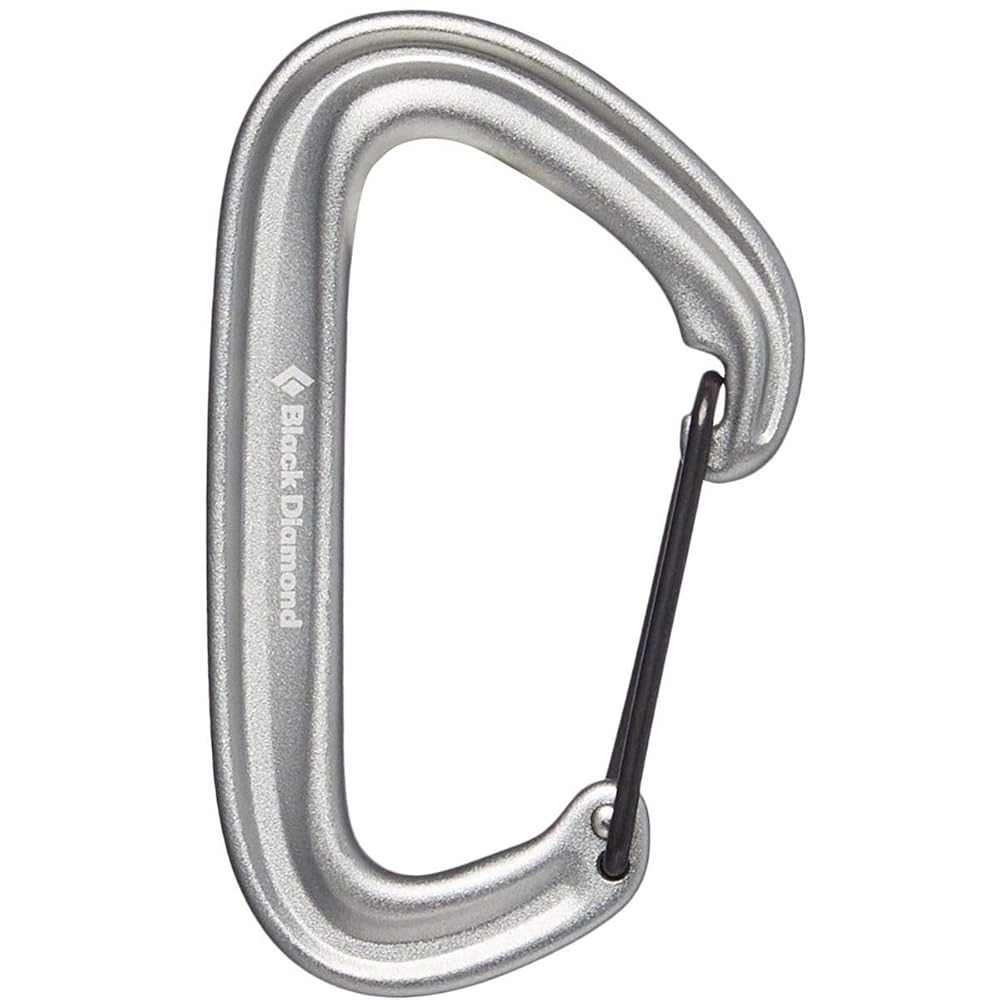 BLACK DIAMOND Litewire Carabiner for Rock Climbing, Gray