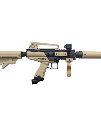 Tippmann Cronus Tactical Semi Auto Paintball Marker Gun, Black and Tan