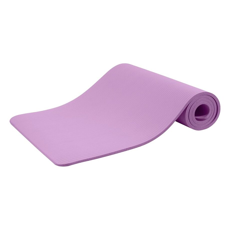 Quality Exercise Yoga Mat, 1/2-Inch Thick High-Density Foam for Full-body workout, Anti-Tear and non-slip Surface, Includes Carry Strap for Home & Studio Workouts, Taro Purple