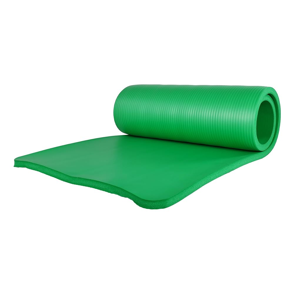 BalanceFrom 7-Piece Yoga Set with 71x24x1 Inches Extra Thick Mat and Carrying Sling – Includes 2 Blocks, Stretch Strap, 2 Towels, and Knee Pad for Home, Studio, and Gym Workouts