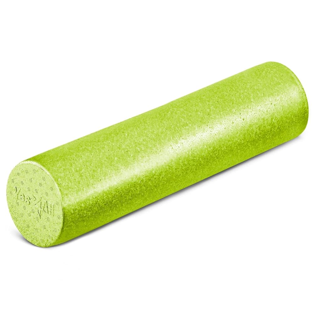 Yes4All High Density Foam Roller for Back, Variety of Sizes & Colors for Yoga, Pilates - Lime - 24 Inches