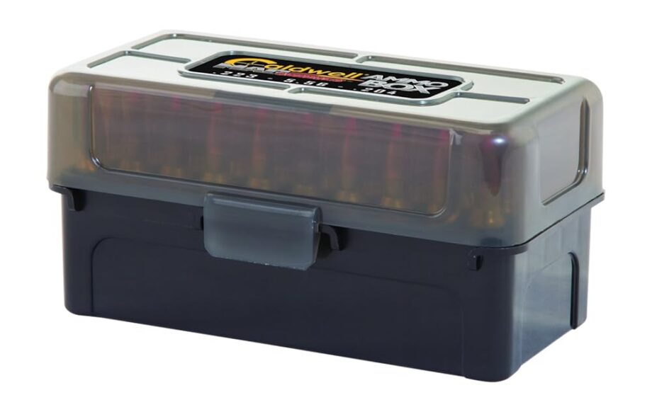 Caldwell .223/.204 Ammo Box with Removable Lid and Strong Construction for Outdoor, Range, Shooting, Competition and Reloading, 5 Pack