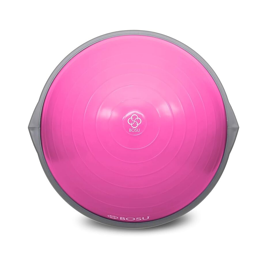 Bosu 72-10850 Home Gym Equipment The Original Balance Trainer 65 cm Diameter, Pink and Gray