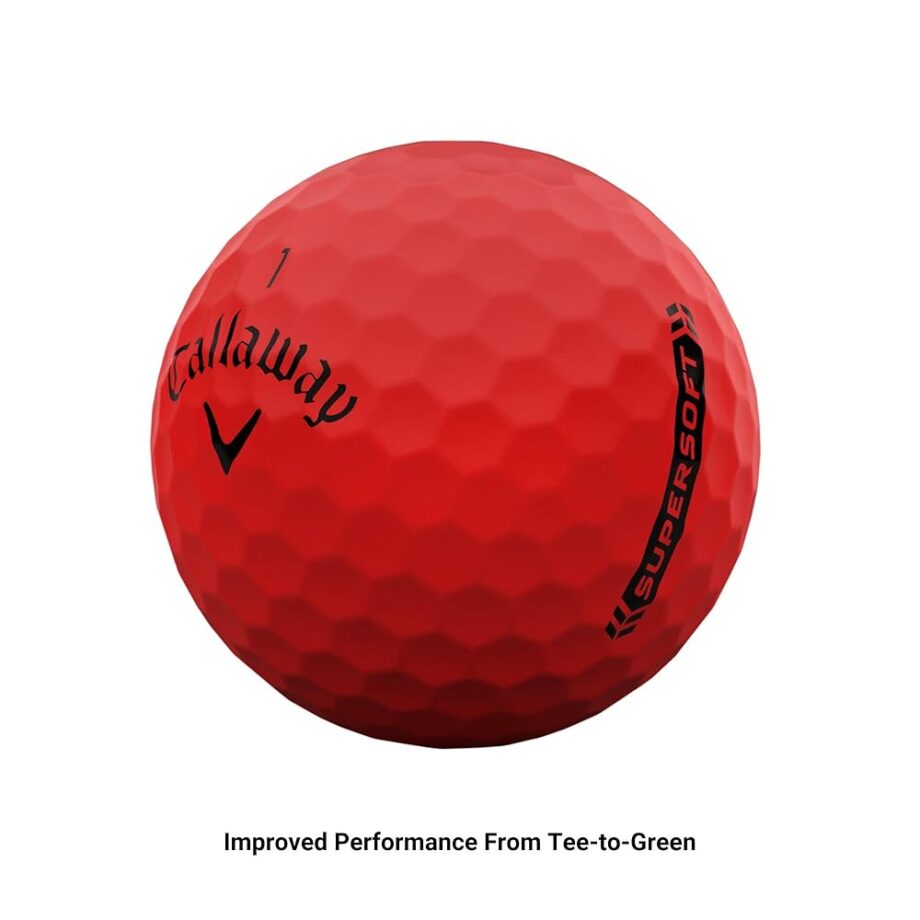 Callaway Golf Supersoft Golf Balls (2023 Version, Red)