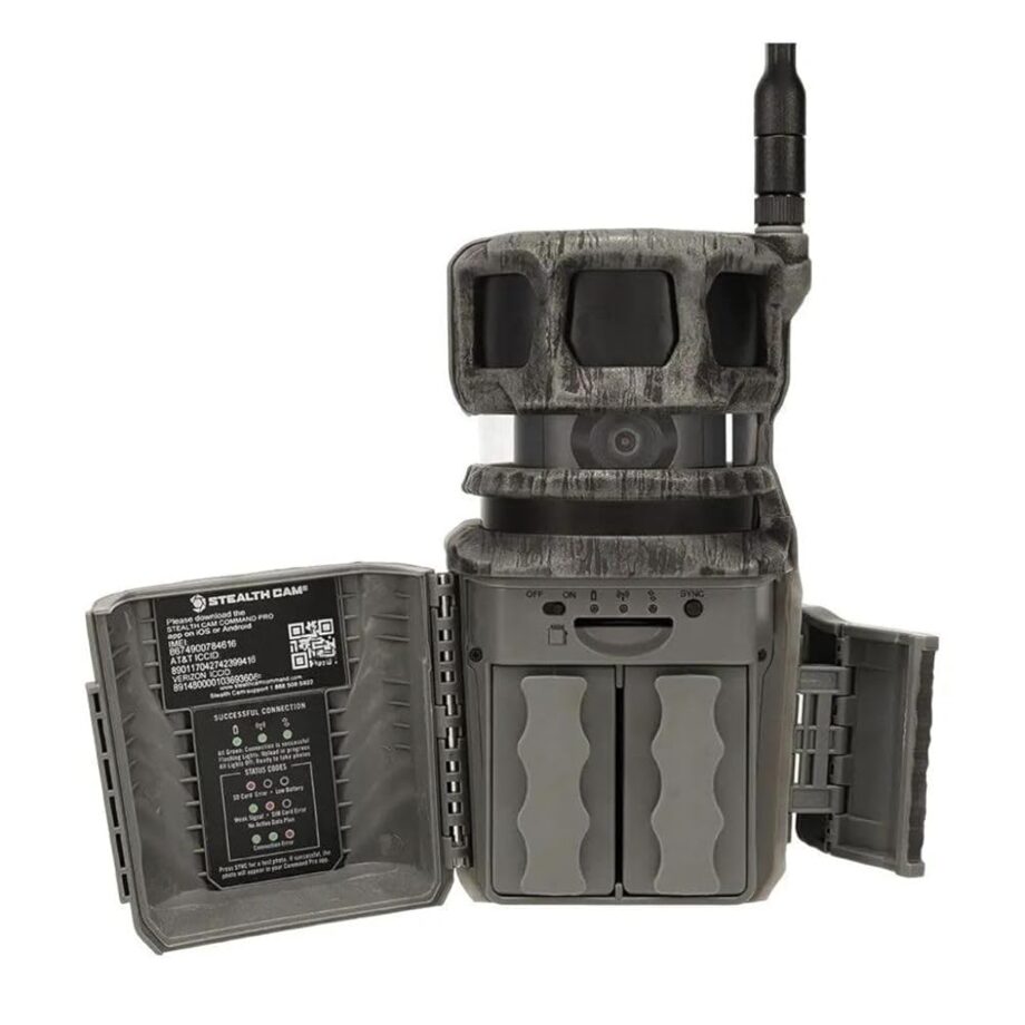 Stealth Cam Revolver 36MP Photo 1080P HD Video at 30 FPS 0.4 Sec Trigger Speed 360-Degree Panoramic View Built-in GPS Hunting Cellular Trail Camera, Verizon and AT&T