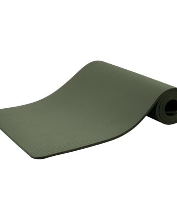 Quality Exercise Yoga Mat, 1/2-Inch Thick High-Density Foam for Full-body workout, Anti-Tear and non-slip Surface, Includes Carry Strap for Home & Studio Workouts,Green Jasper