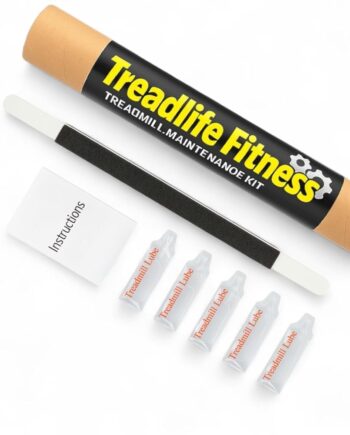 TreadLife Fitness Treadmill Maintenance Kit | 5 Applications of Treadmill Lubricant for Belt | 100% Silicone Lube | Extra Wide TruLube Applicator Wand | Directions Included