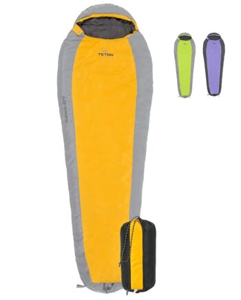 TETON Sports Trailhead, 20 Degree Sleeping Bag; Lightweight, Warm Mummy Sleeping Bag, Camping, Backpacking, Hiking