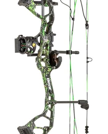 Bear Archery Royale Ready to Hunt Compound Bow Archery Set with Archery Accessories for Adults and Youths, 12”- 27” Draw Length, 5-50 Lbs Draw Weight, Up to 290 FPS