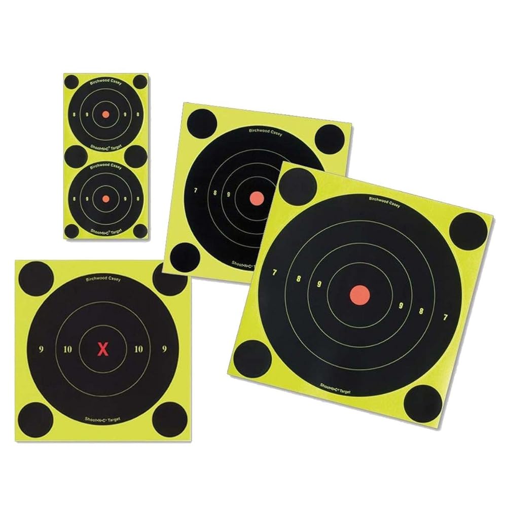 Birchwood Casey Shoot-N-C 6-Inch Bull's-Eye Target, 12 Targets
