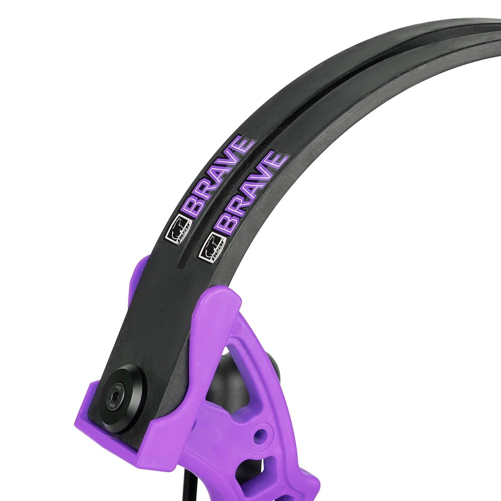 Bear Archery Brave Bow Set for Youth, Right Hand, Purple