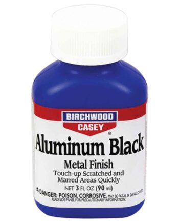 Birchwood Casey Fast-Drying Fast-Acting Aluminum Black Metal Finish for Restoring Scratched and Marred Areas, Gun Cleaning, 3 OUNCE BULK EACH