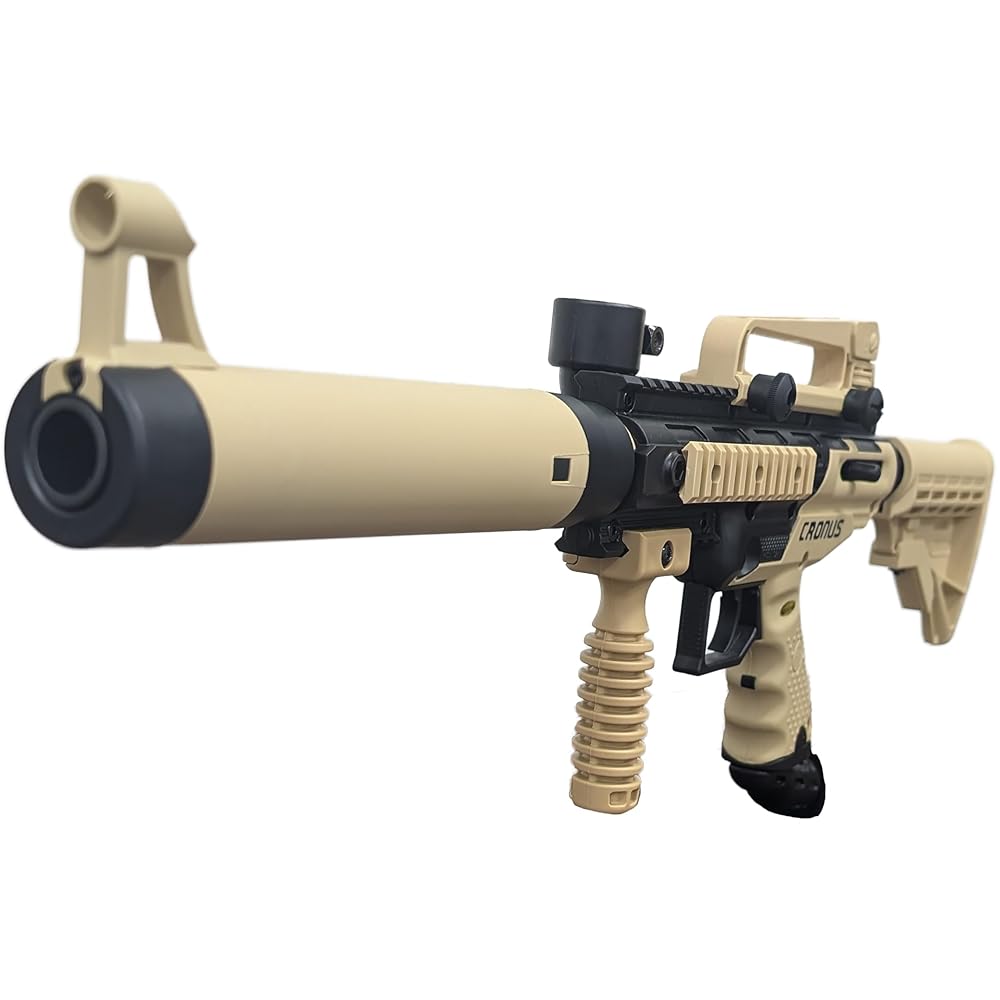 Tippmann Cronus Tactical Semi Auto Paintball Marker Gun, Black and Tan