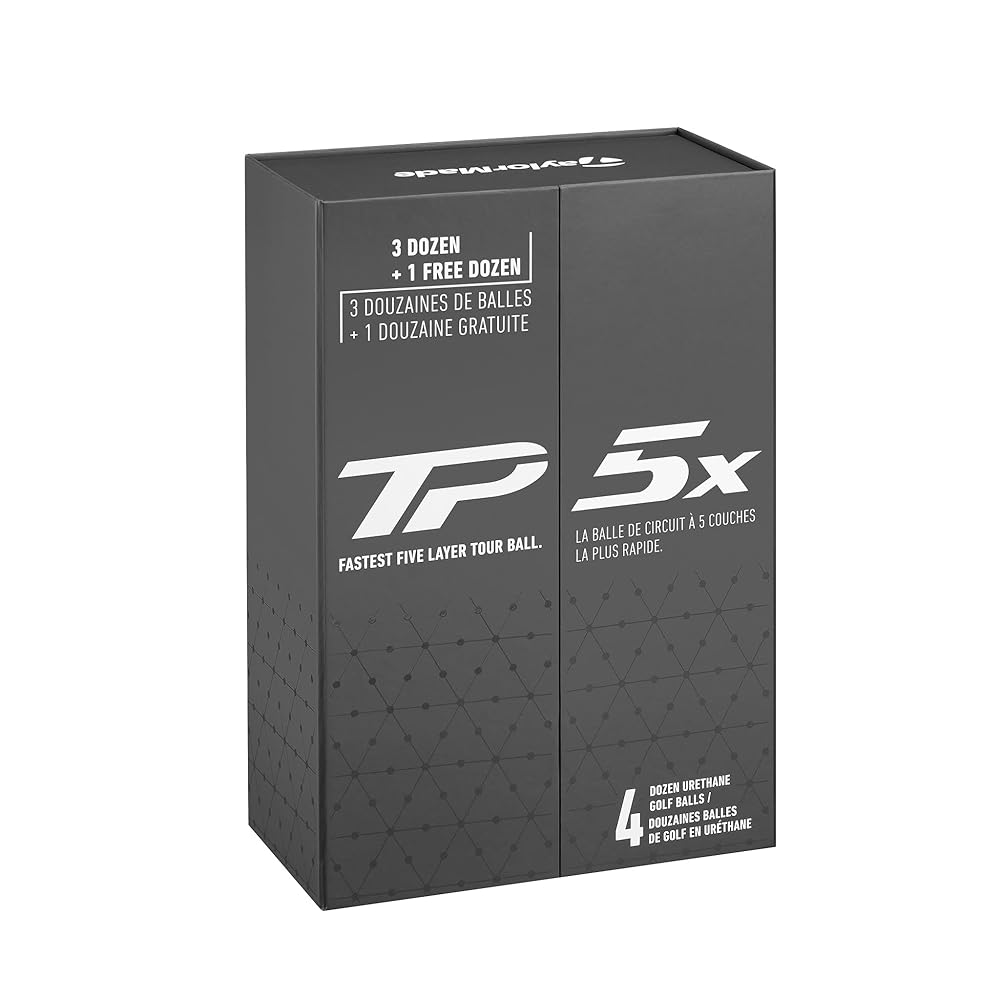 TaylorMade Golf 2024 TP5X Golf Balls 3+1 Box Four Dozen